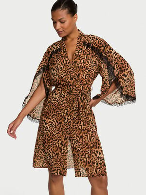 Chiffon Lace Midi Robe