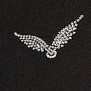 Stretch Cotton Fitted Tee, Pure Black, swatch