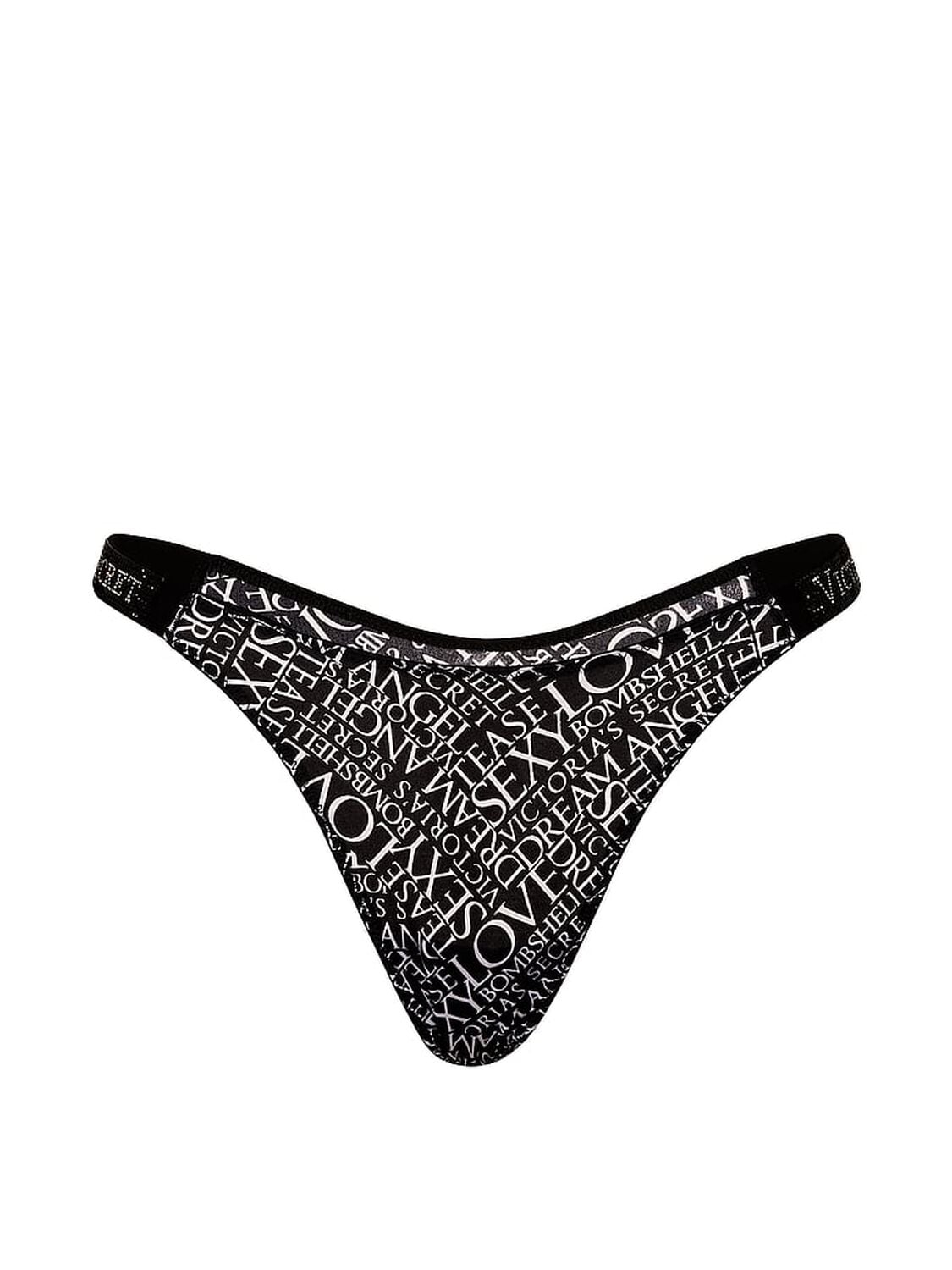 vs Very Sexy Shine Strap Thong Panty Black Glam Newspaper 3 of 3 