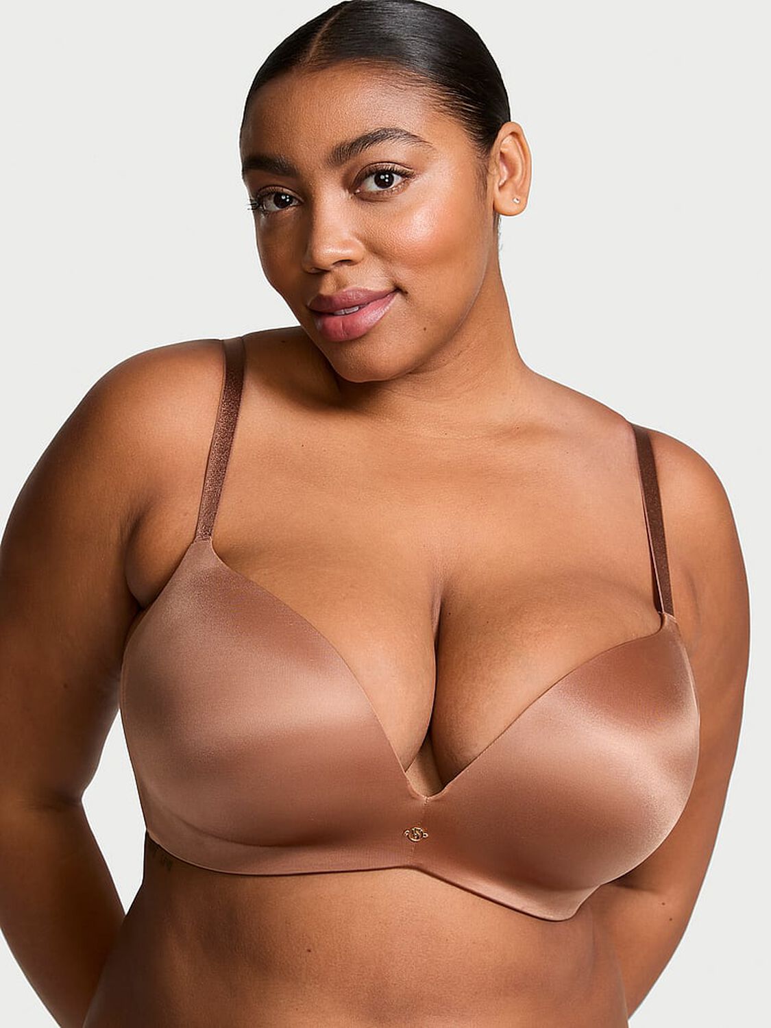 vs Very Sexy So Obsessed Smooth Wireless Push-Up Bra Caramel 1 of 4 