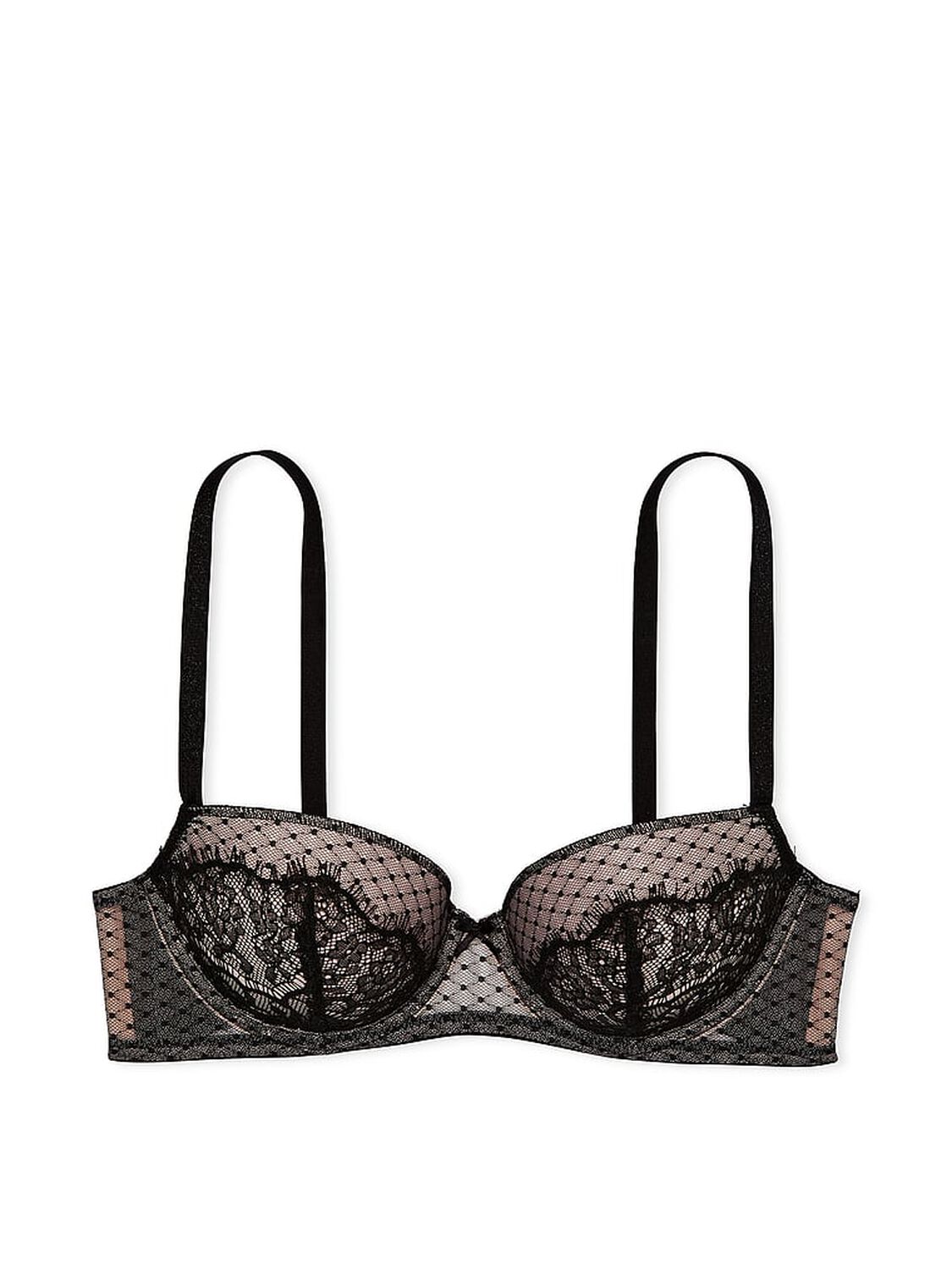 vs Dream Angels Lace Lightly Lined Demi Bra 3 of 4 