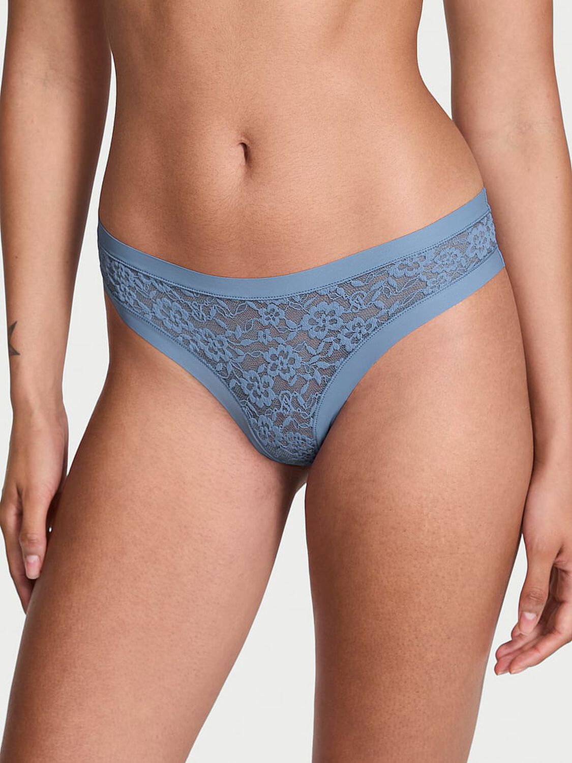 vs No-Show No-Show Lacie Thong Panty Moonlight Blue 2 of 3 