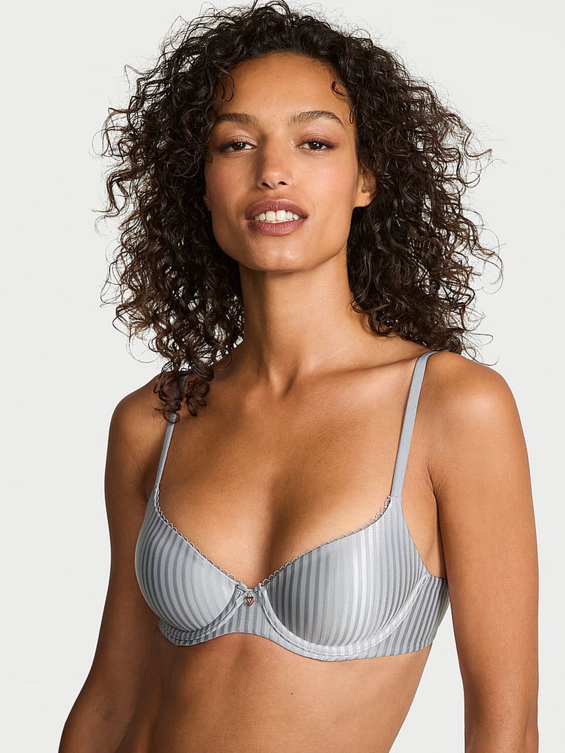 vs Body By Victoria Lightly Lined Demi Bra Sterling 4 of 4 