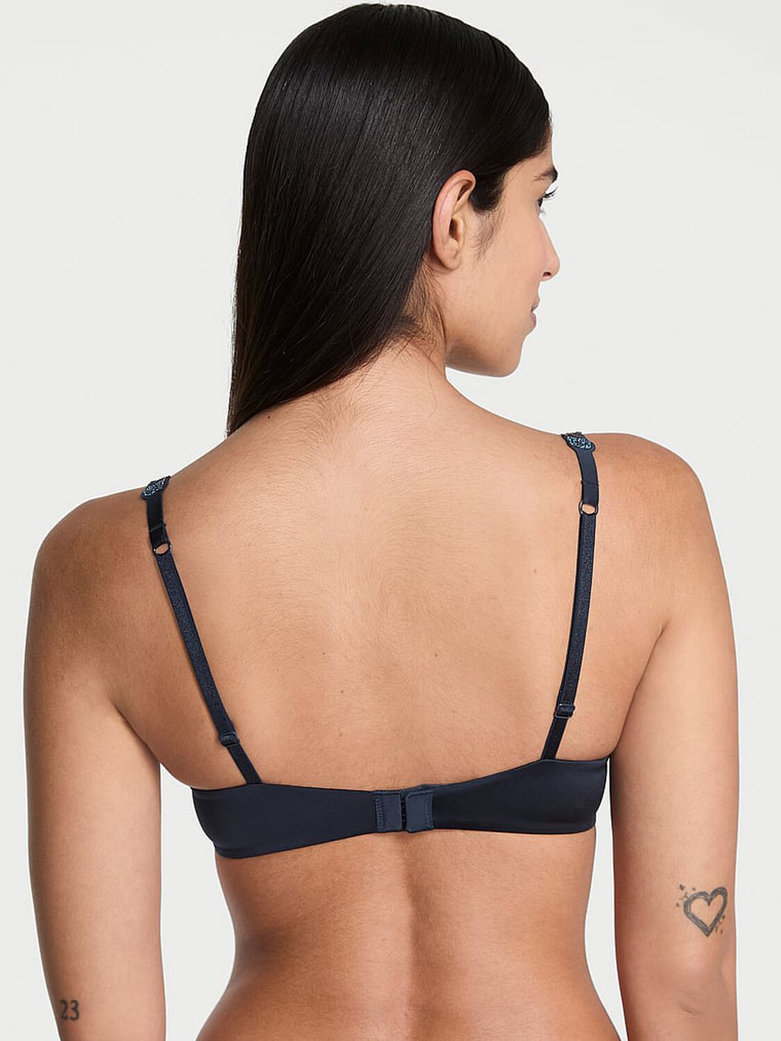 vs Very Sexy Electric Orchid Shine Strap Lightly Lined Plunge Demi Bra Dark Twilight 2 of 3 