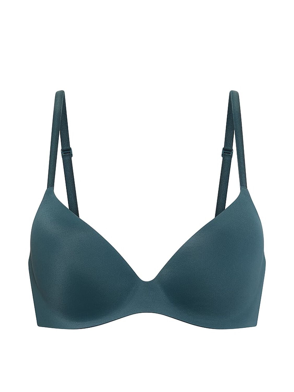 vs Body By Victoria FlexFactor Lightly Lined Plunge Demi Bra Blue Mineral 3 of 4 