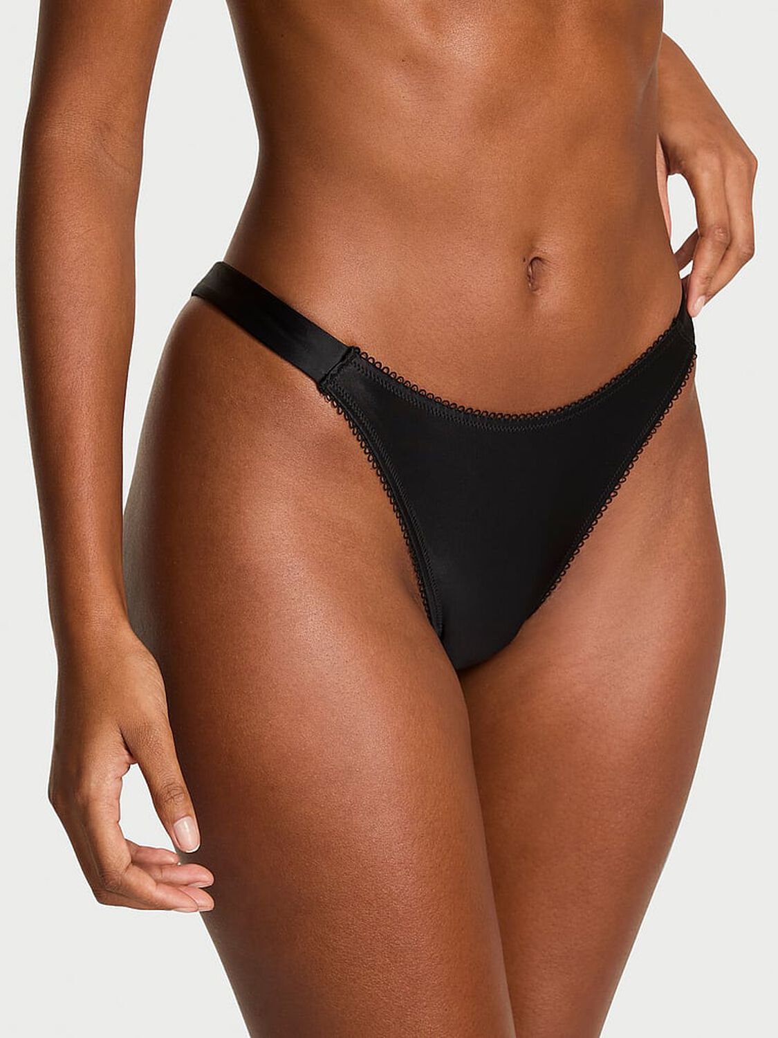 vs Dream Angels Pom Pom Bow Brazilian Panty Black 2 of 2 