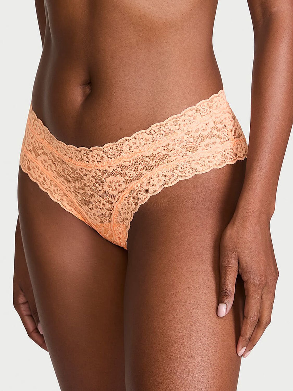 vs The Lacie Lace Cheeky Panty Sunlit Apricot 1 of 3 