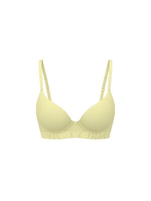Cotton Exploded Logo Lightly Lined Demi Bra