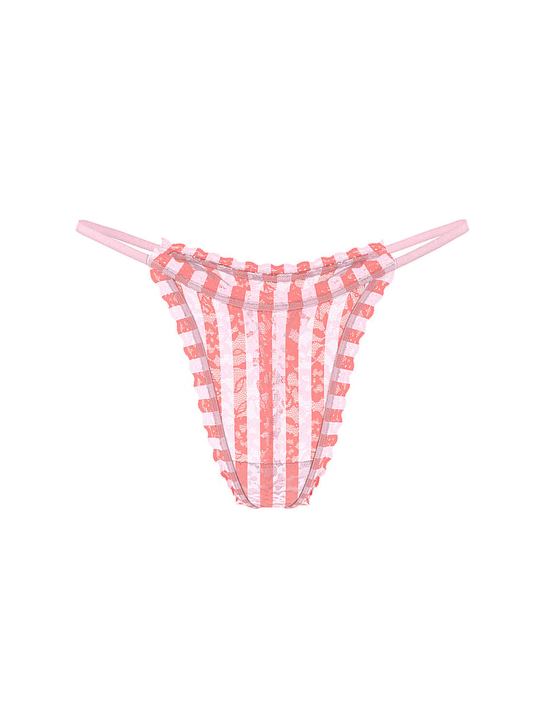 vs The Lacie Blossom Lace String Thong Panty Pretty Blossom Stripes 3 of 3 