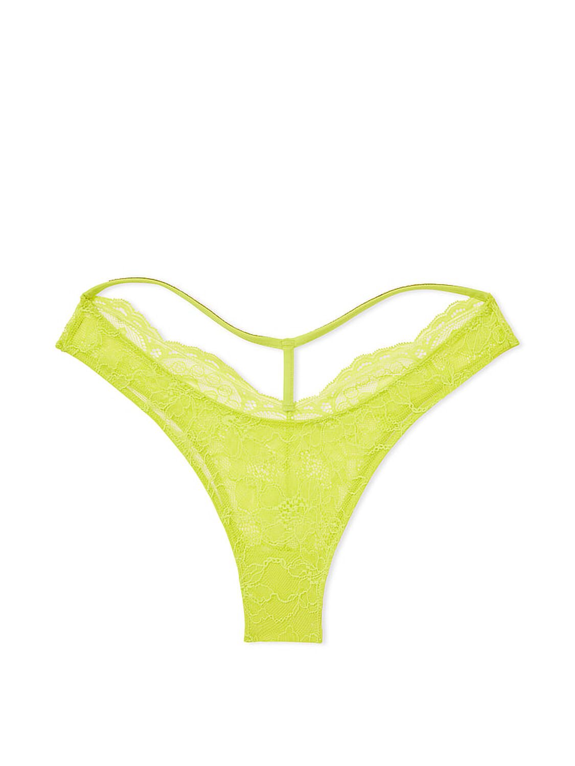 vs Very Sexy Shine Strap Cut-Out Back Lace Brazilian Panty 3 of 4 