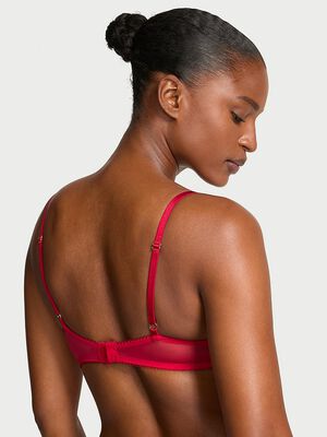 Beautiful Bows Embroidery Lightly Lined Demi Bra