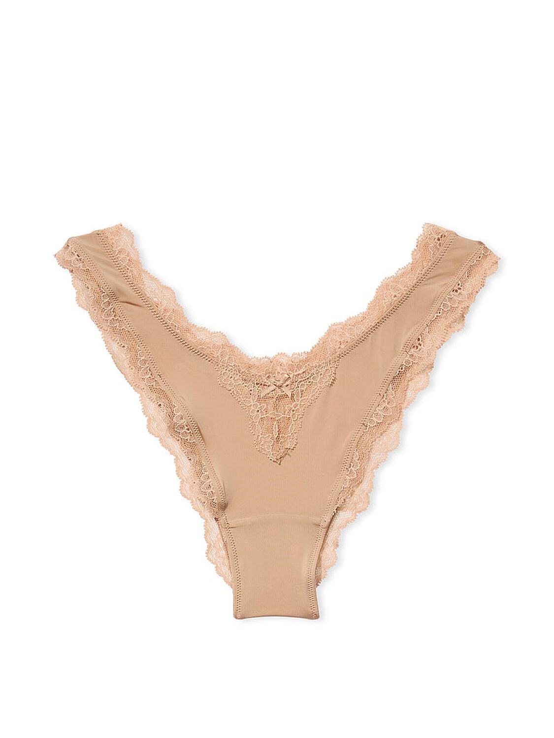 vs Dream Angels Smooth & Lace Brazilian Panty Praline 3 of 4 