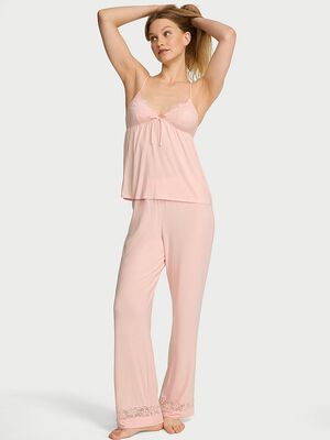 SoSoft&trade; Modal Lace-Trim Cami & Pants Set