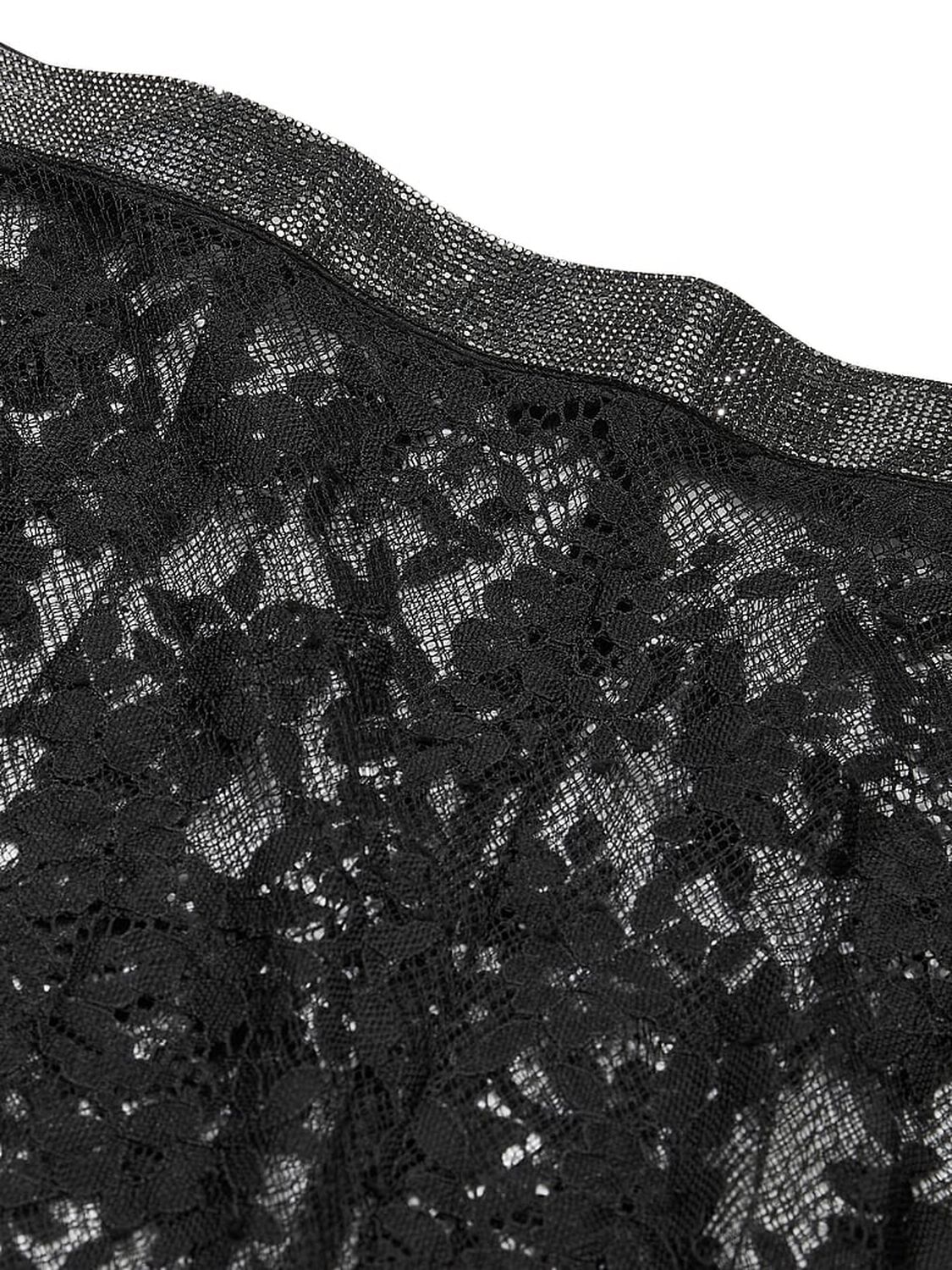 vs Victoria's Secret Twinkle Lace Trousers Black 2 of 2 