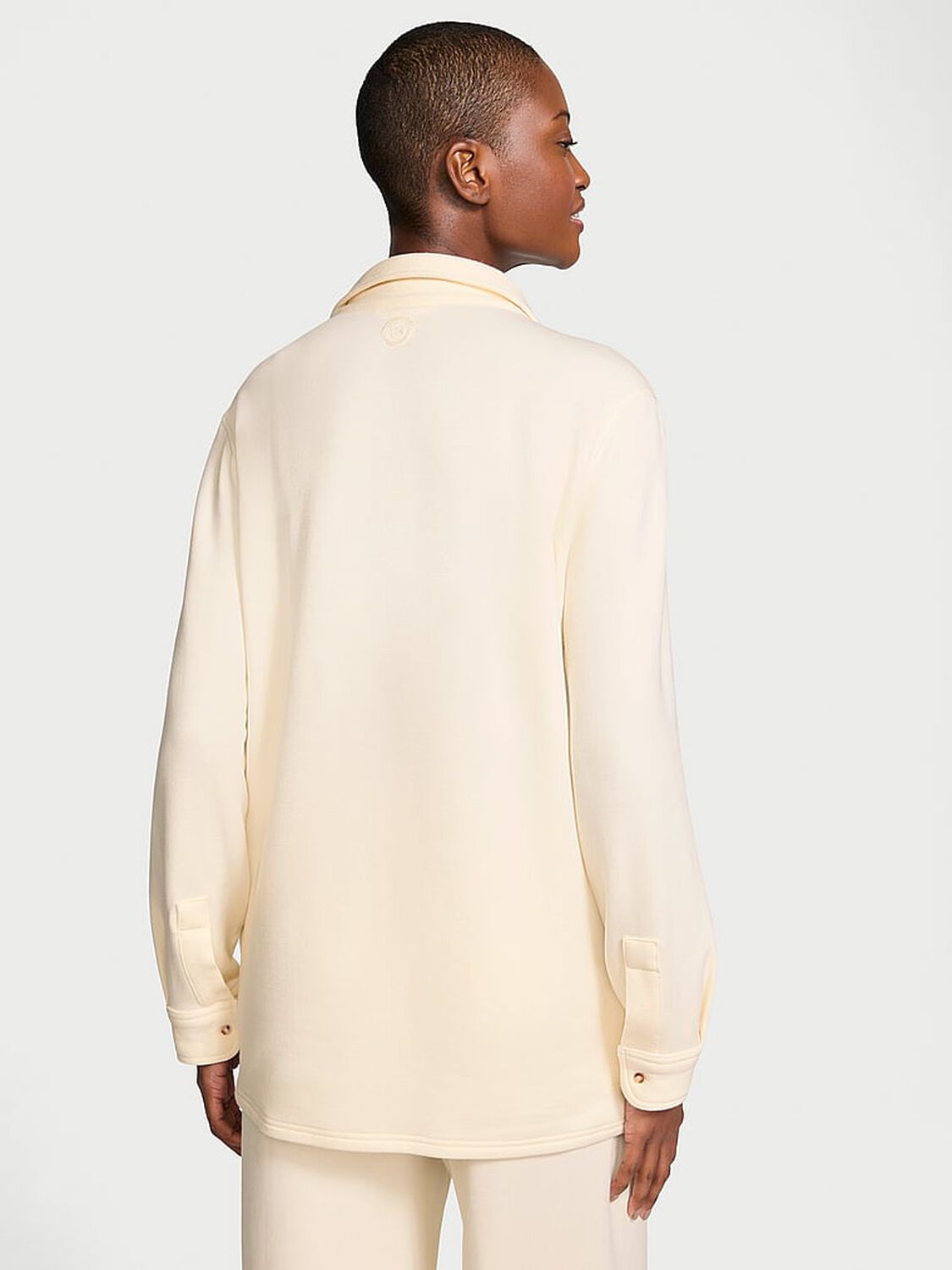 vs Victoria's Secret Brushed Modal Fleece Oversized Shirt 2 of 5 