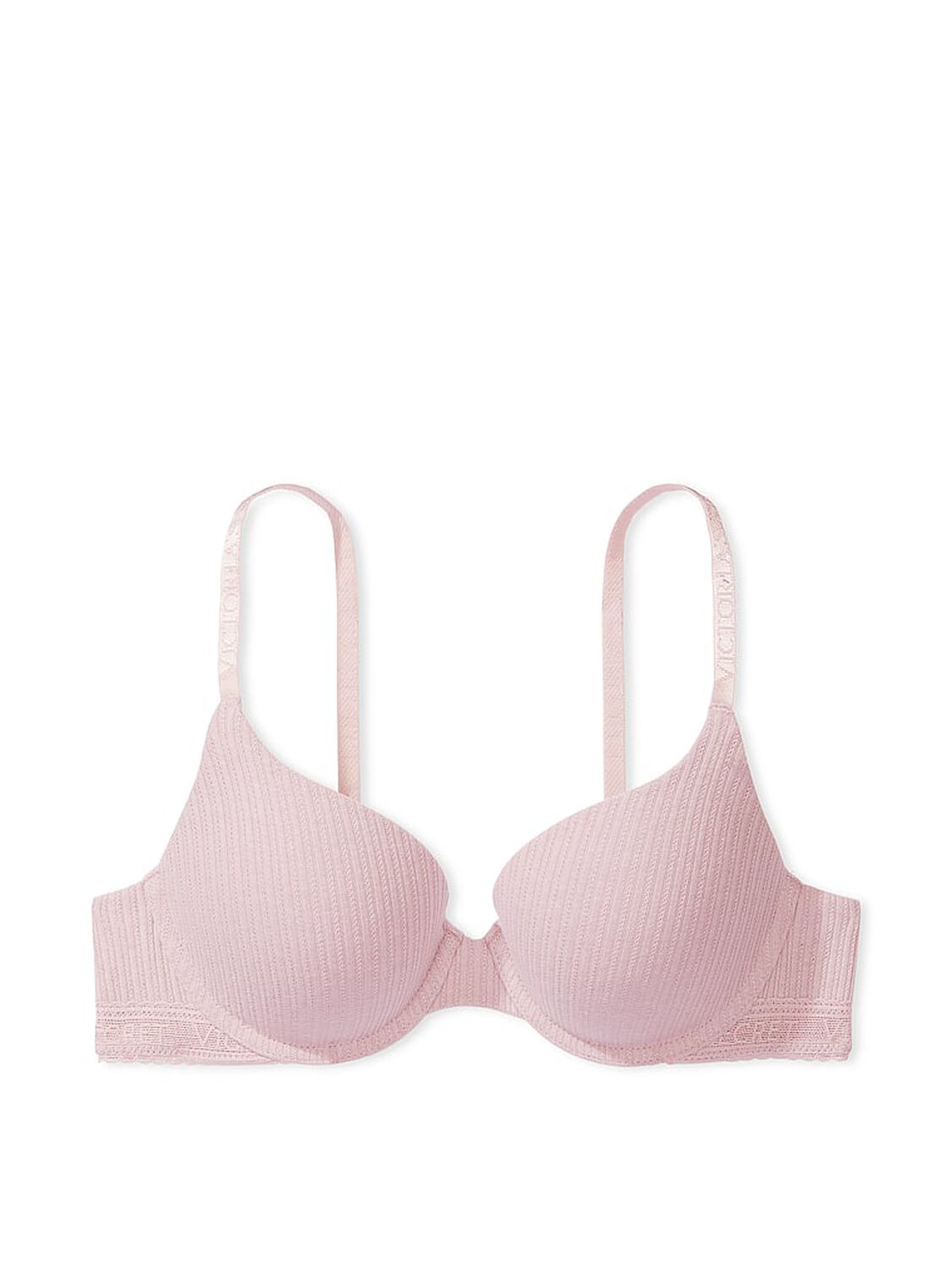 vs The T-Shirt Push-Up Perfect Shape Pointelle Bra Pale Plum 3 of 3 