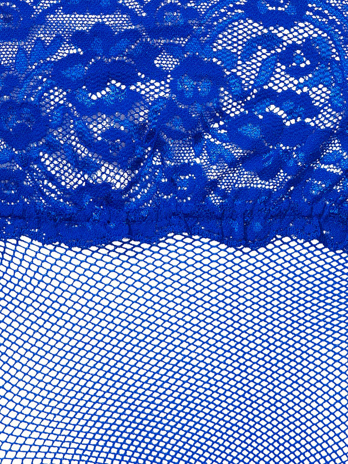 vs Very Sexy Lace Top Fishnet Thigh Highs Blue Oar 1 of 2 
