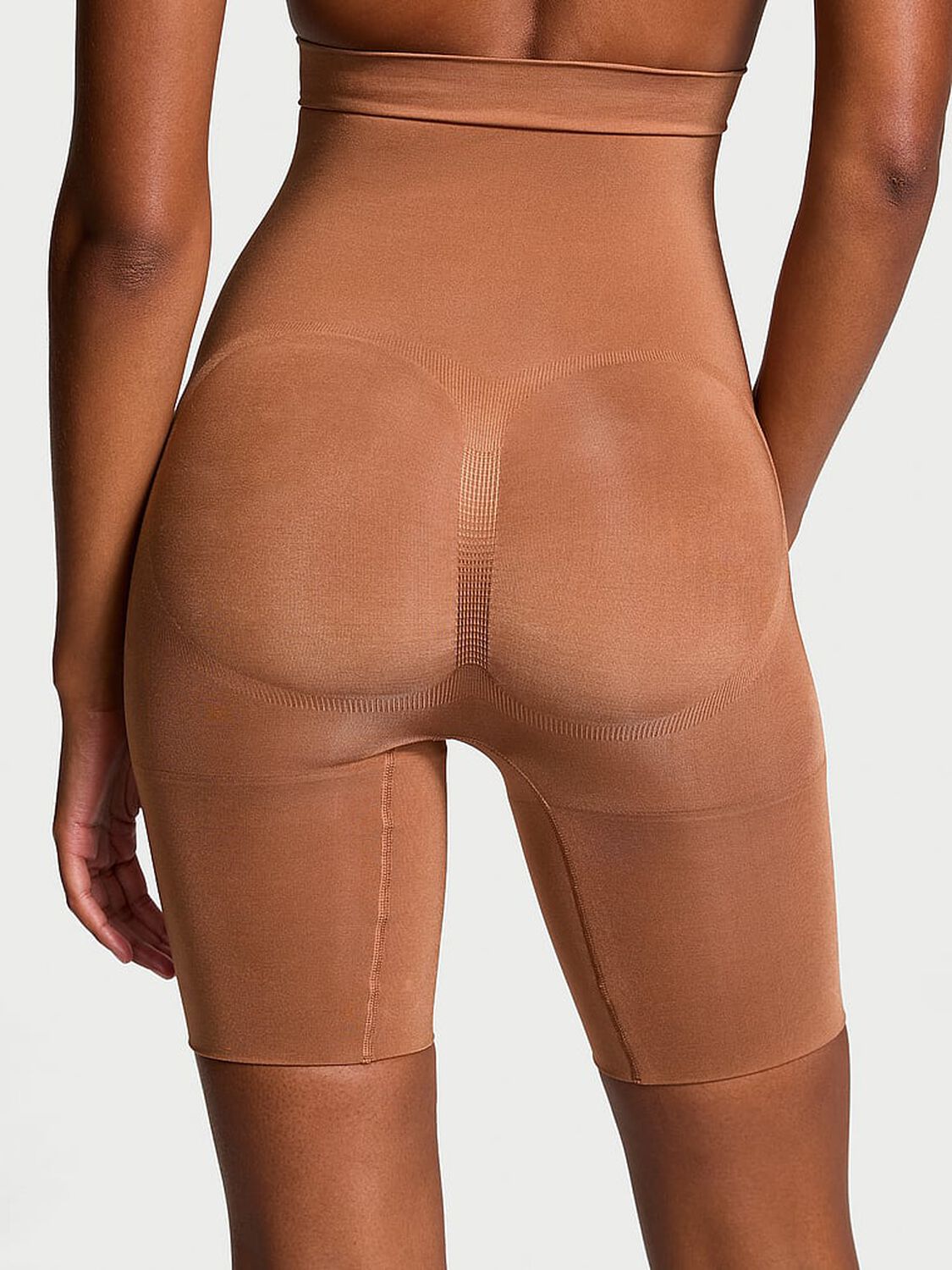 vs Victoria's Secret SeamlessShaping� Mid-Thigh Shorts Caramel 2 of 3 