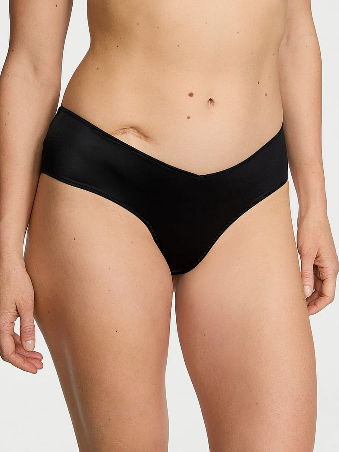 vs Very Sexy Strappy Back High-Leg Cheeky Panty Black 1 of 3 
