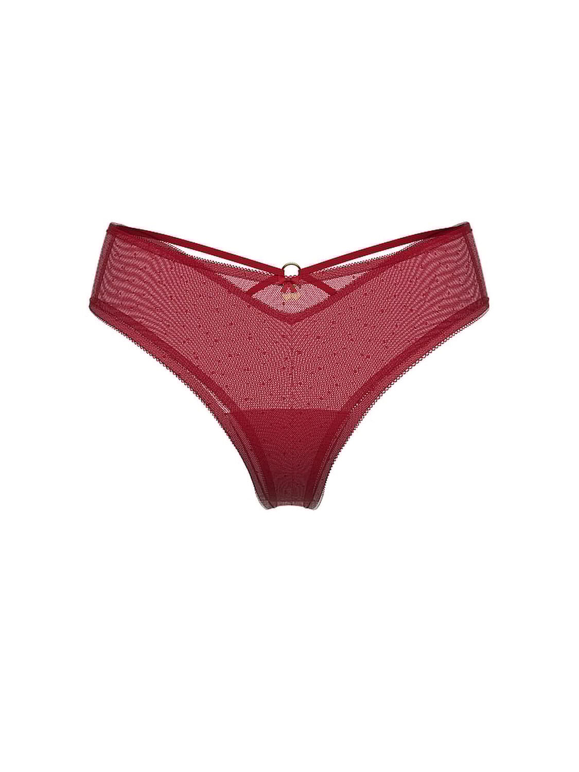 vs Very Sexy Strappy-Back Cherry Hardware Cheeky Panty Red Lacquer 3 of 3 
