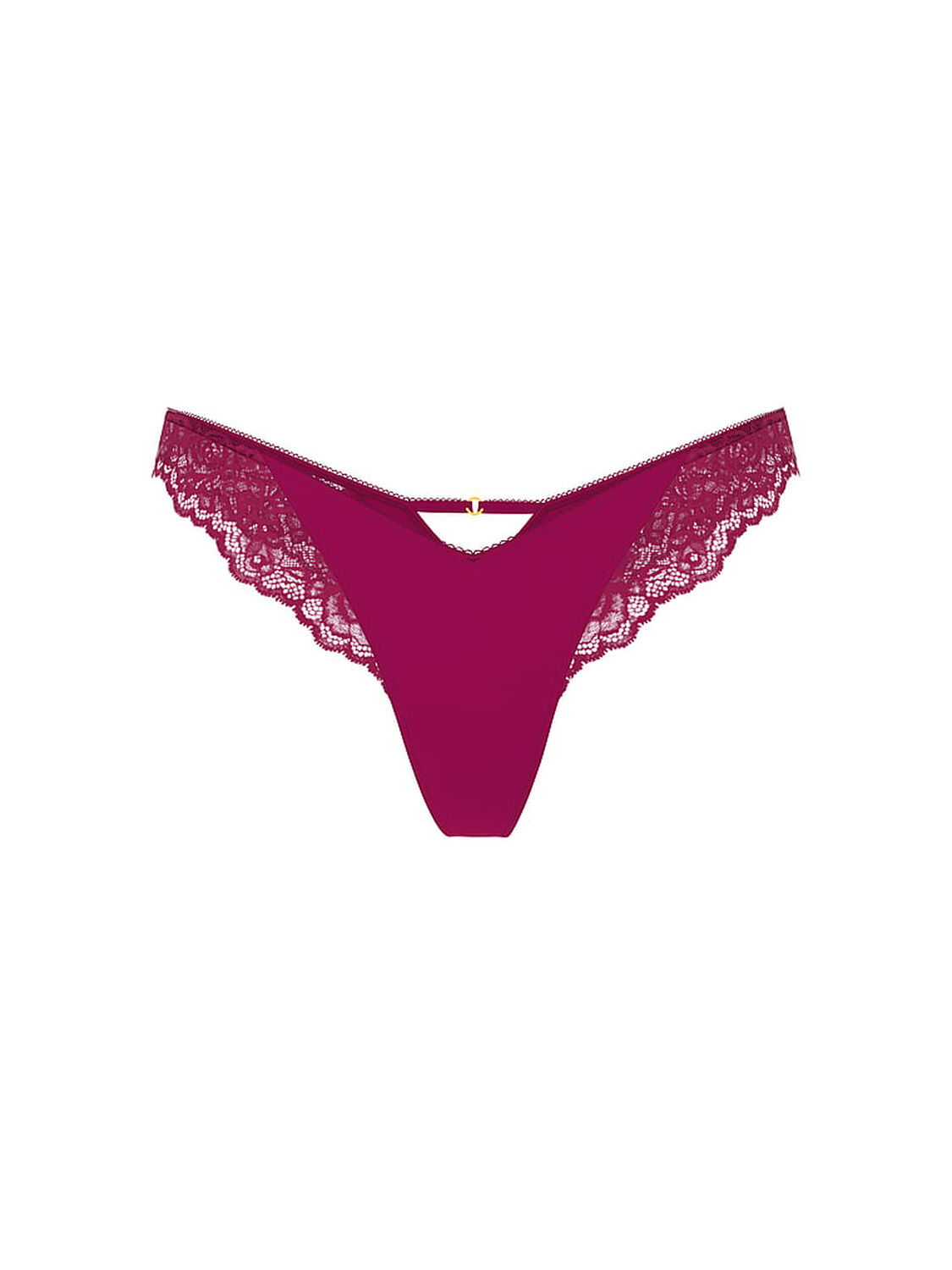 vs Very Sexy Rose Lace-Trim High-Leg Thong Panty Fresh Jam 3 of 3 