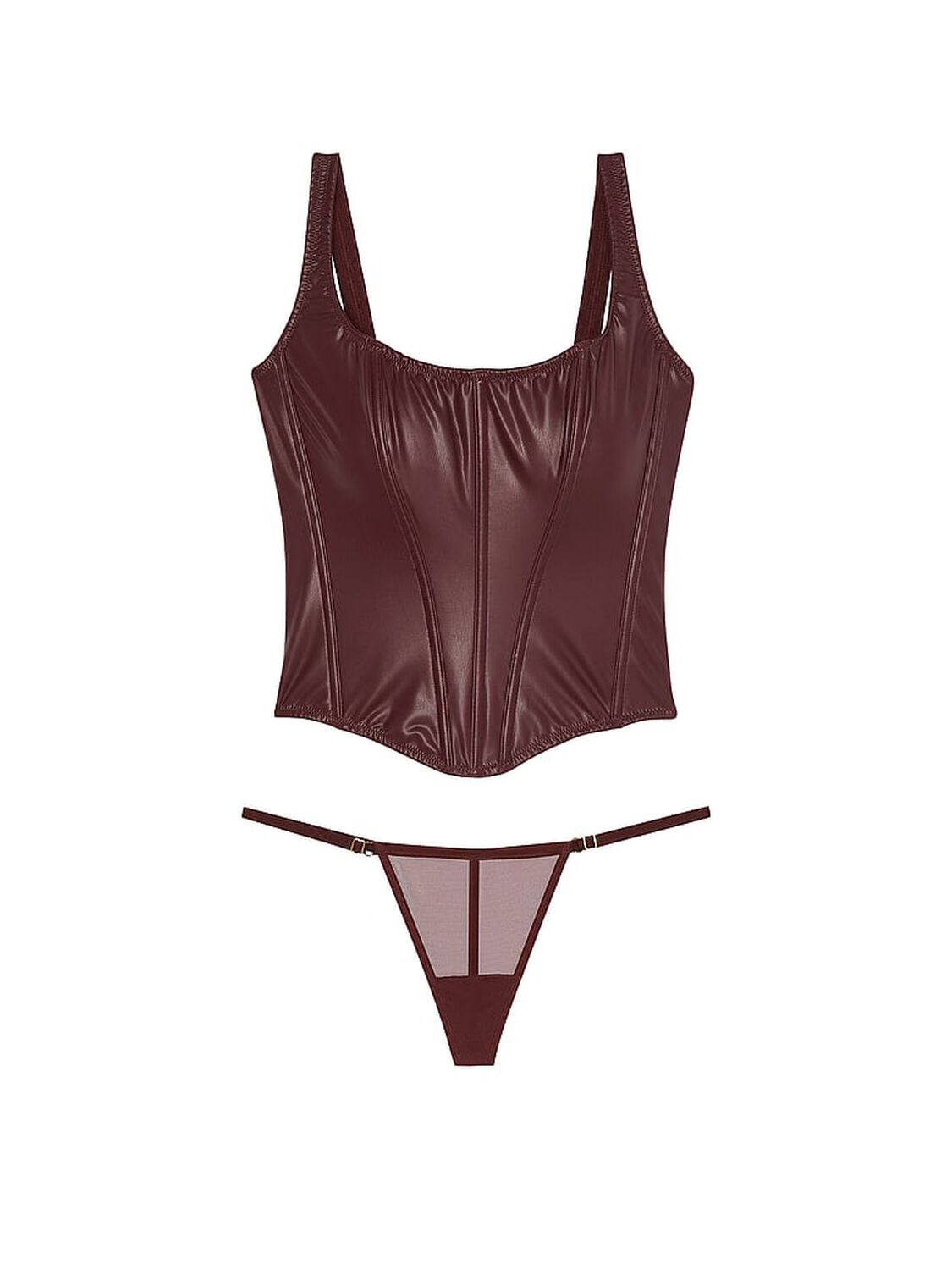 vs Very Sexy Classic Faux Leather Corset Set 3 of 3 