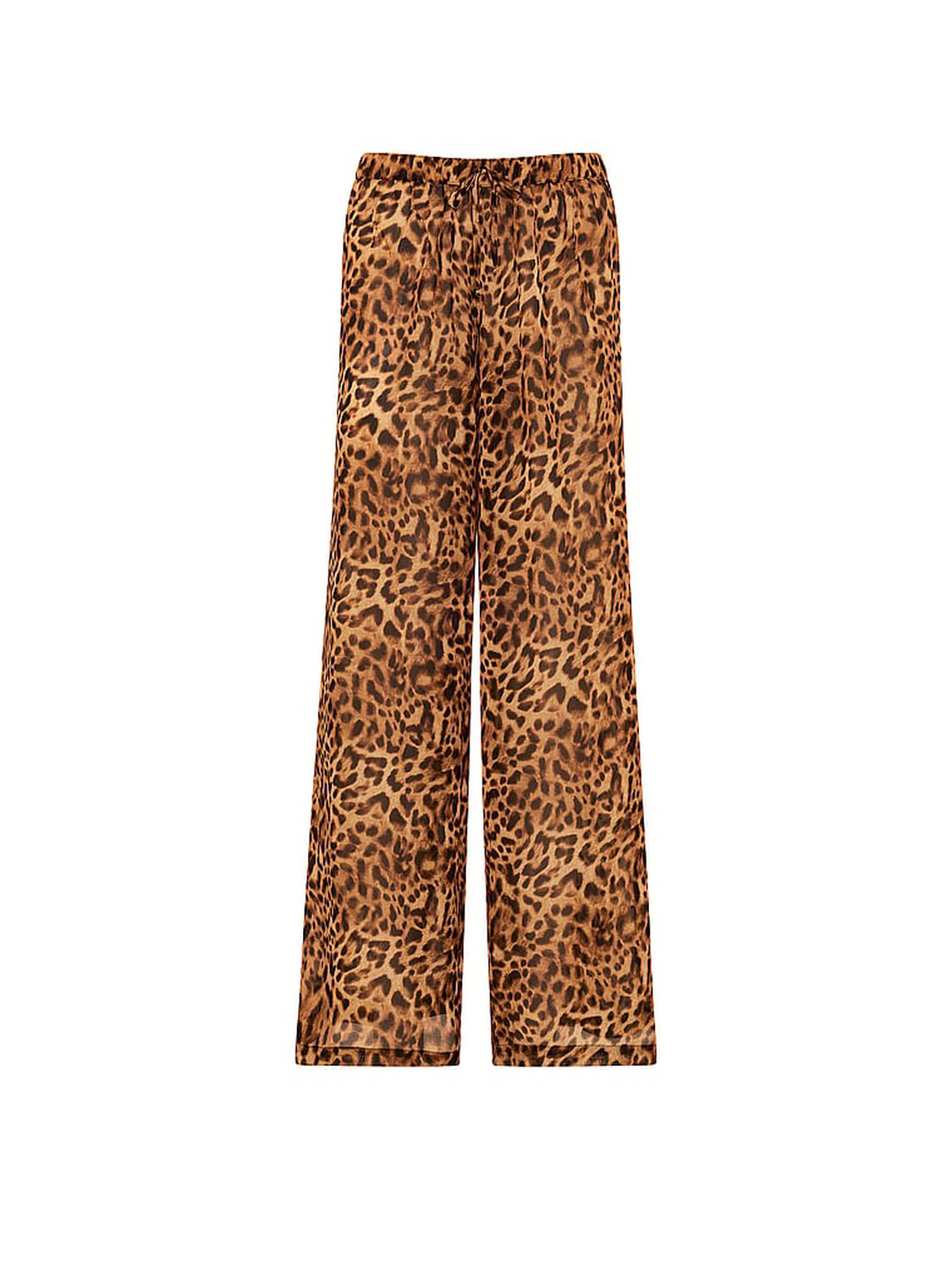 vs Victoria's Secret Chiffon Pleated Pant Leopard 3 of 3 