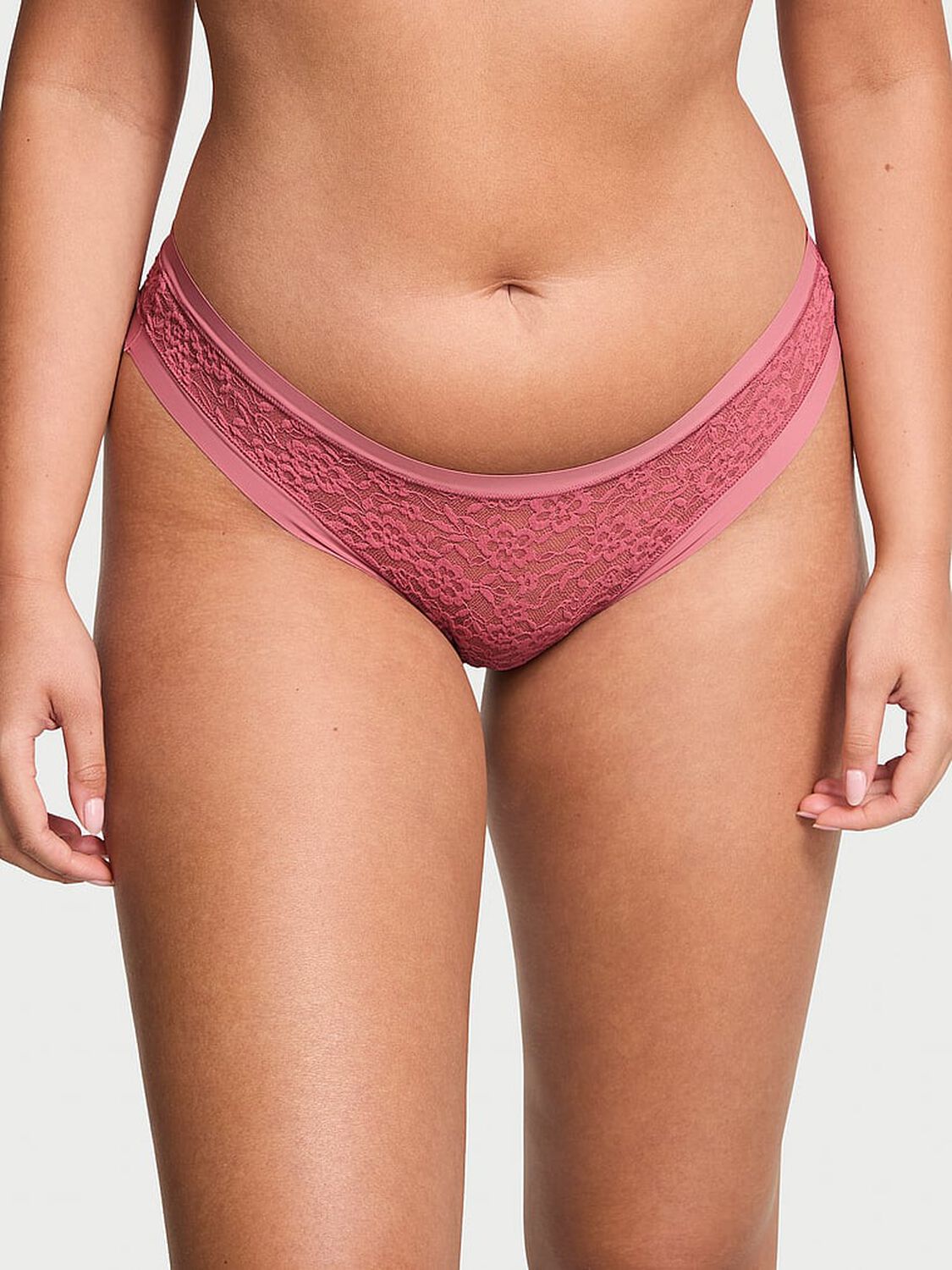 vs No-Show No-Show Lacie Thong Panty Seductive Rose 1 of 3 