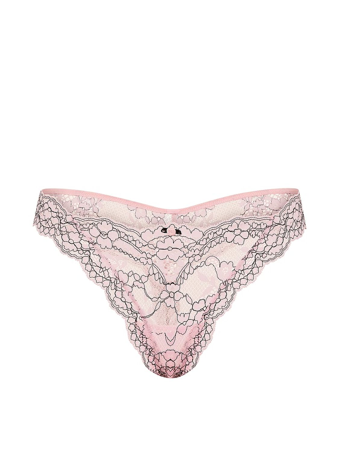 vs Dream Angels Lace Thong Panty Angel Pink Xdye 3 of 3 