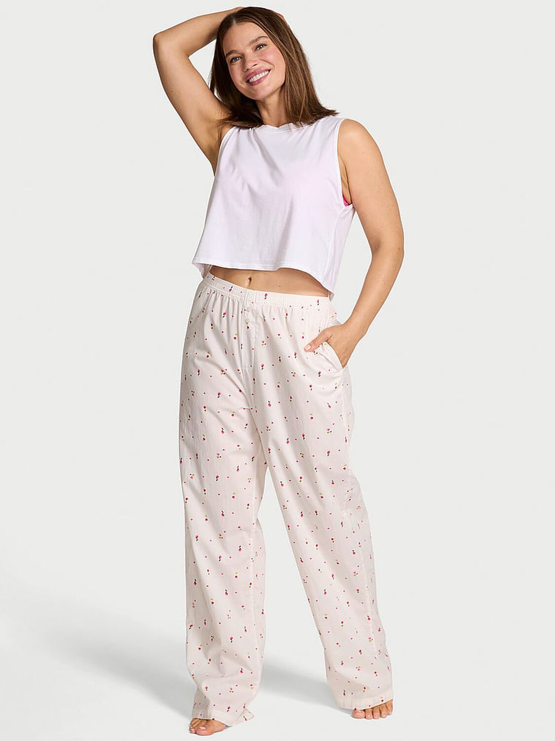 vs Victoria's Secret Mix & Match Sleep Heritage Cotton Pajama Pants Ditsy Rose 1 of 4 