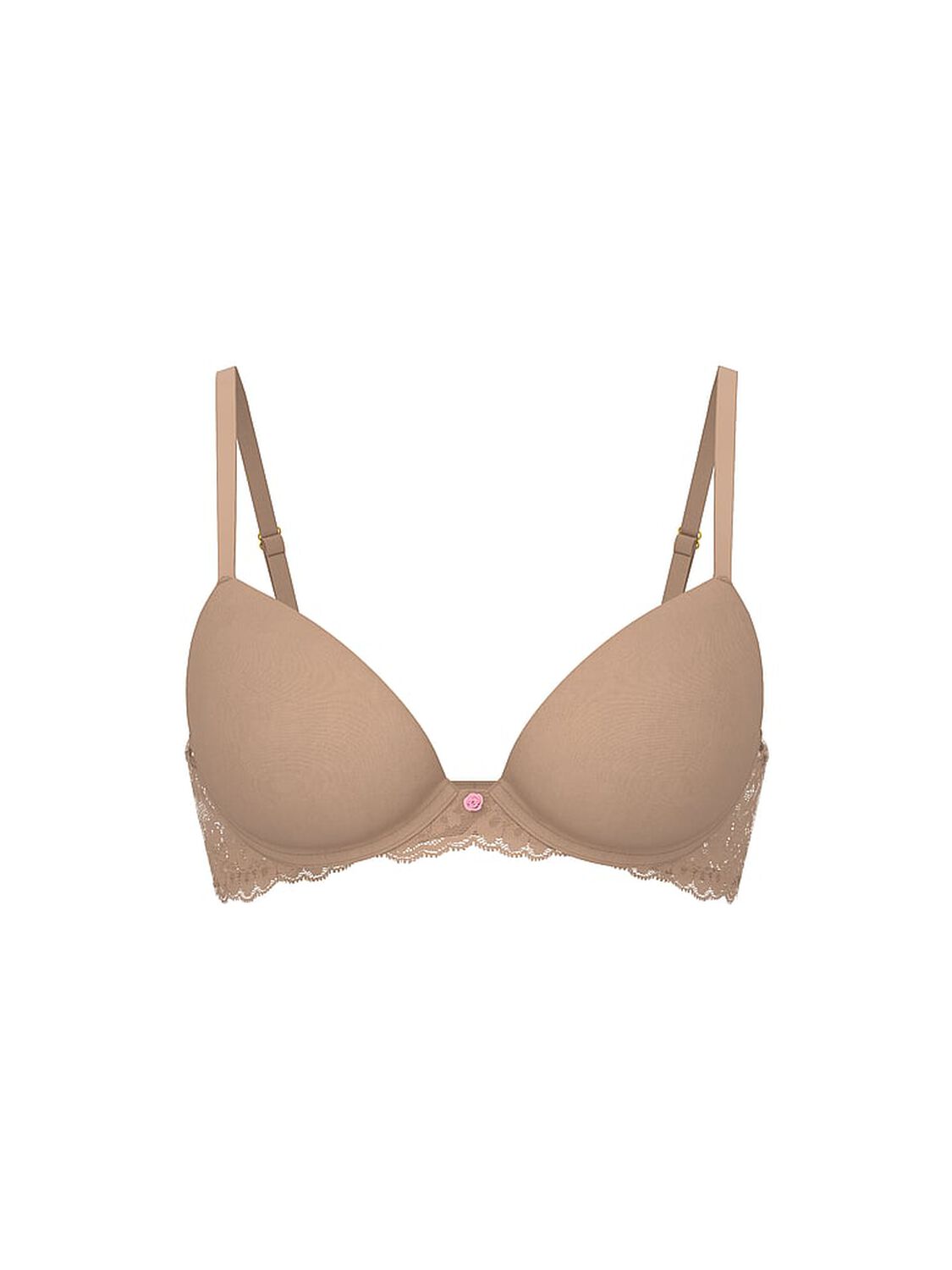 vs Dream Angels Smooth & Lace Push-Up Bra Praline 3 of 3 