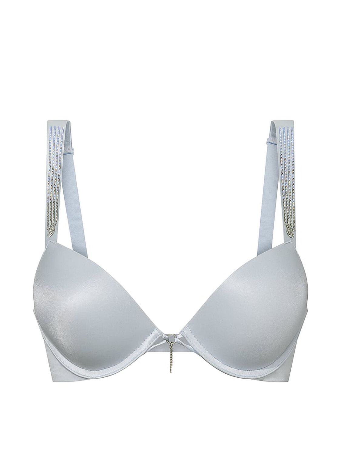 vs Very Sexy Bombshell Add-2-Cups Ombr&eacute; Stripe Shine Strap Push-Up Bra Linen Blue 3 of 4 