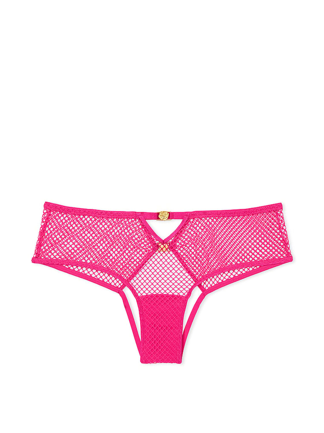 vs Very Sexy Open-Back Fishnet Cheeky Panty Forever Pink 3 of 4 