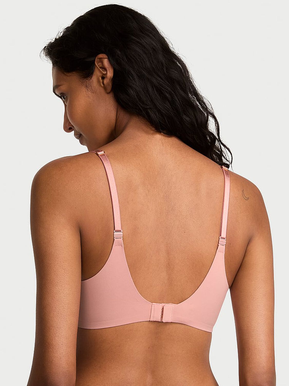vs Dream Angels Smooth Lightly Lined Plunge Demi Bra Royal Pink 2 of 4 