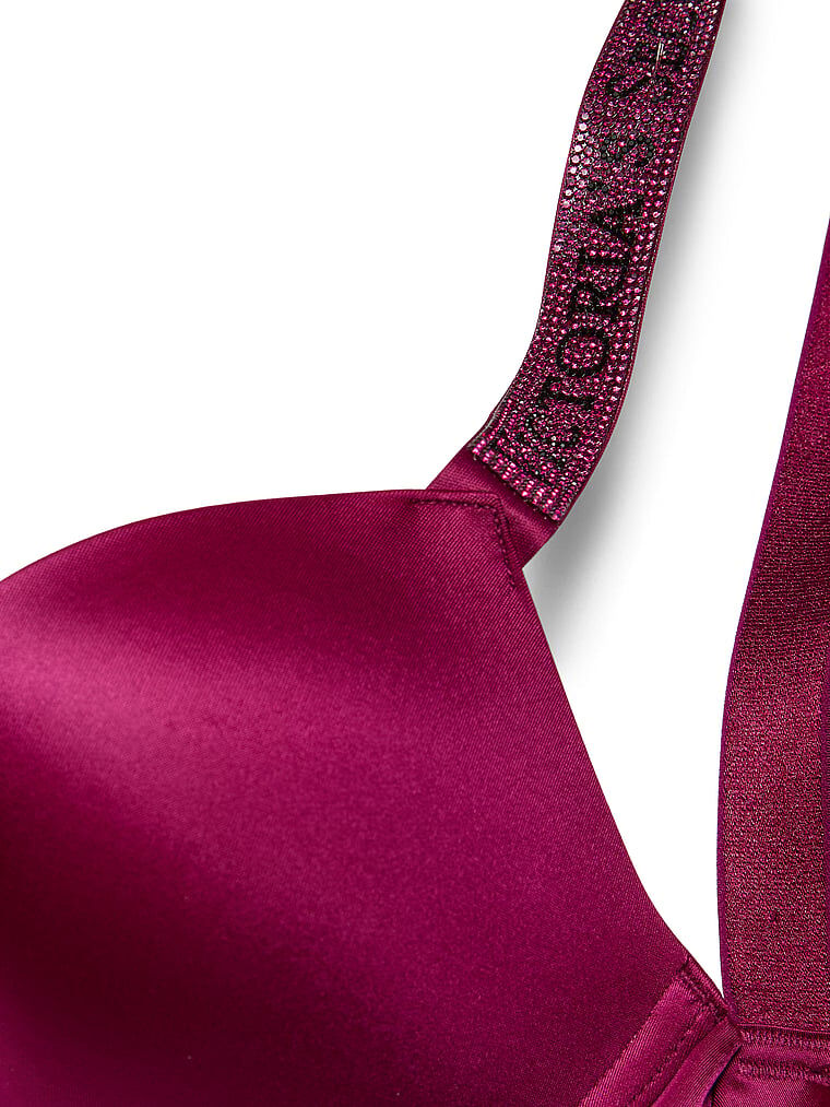 Bombshell Logo Shine Strap Add-2-Cups Push-Up Bra Fresh Jam
