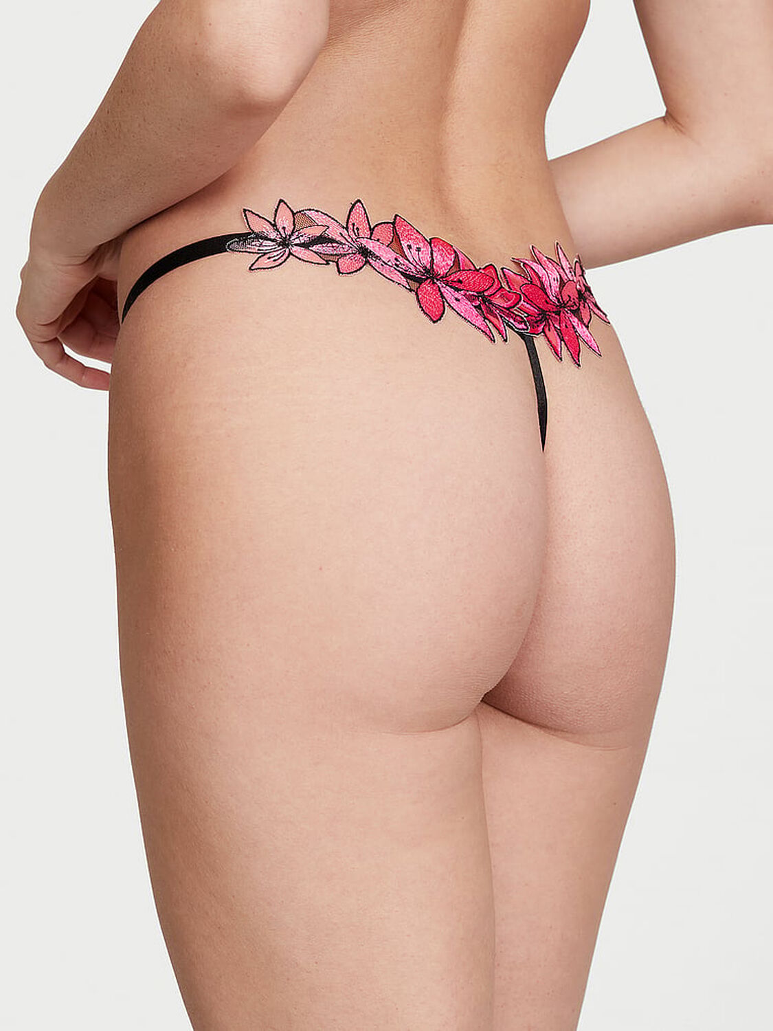 vs Very Sexy Ziggy Glam Floral Embroidery Thong Panty 2 of 4 