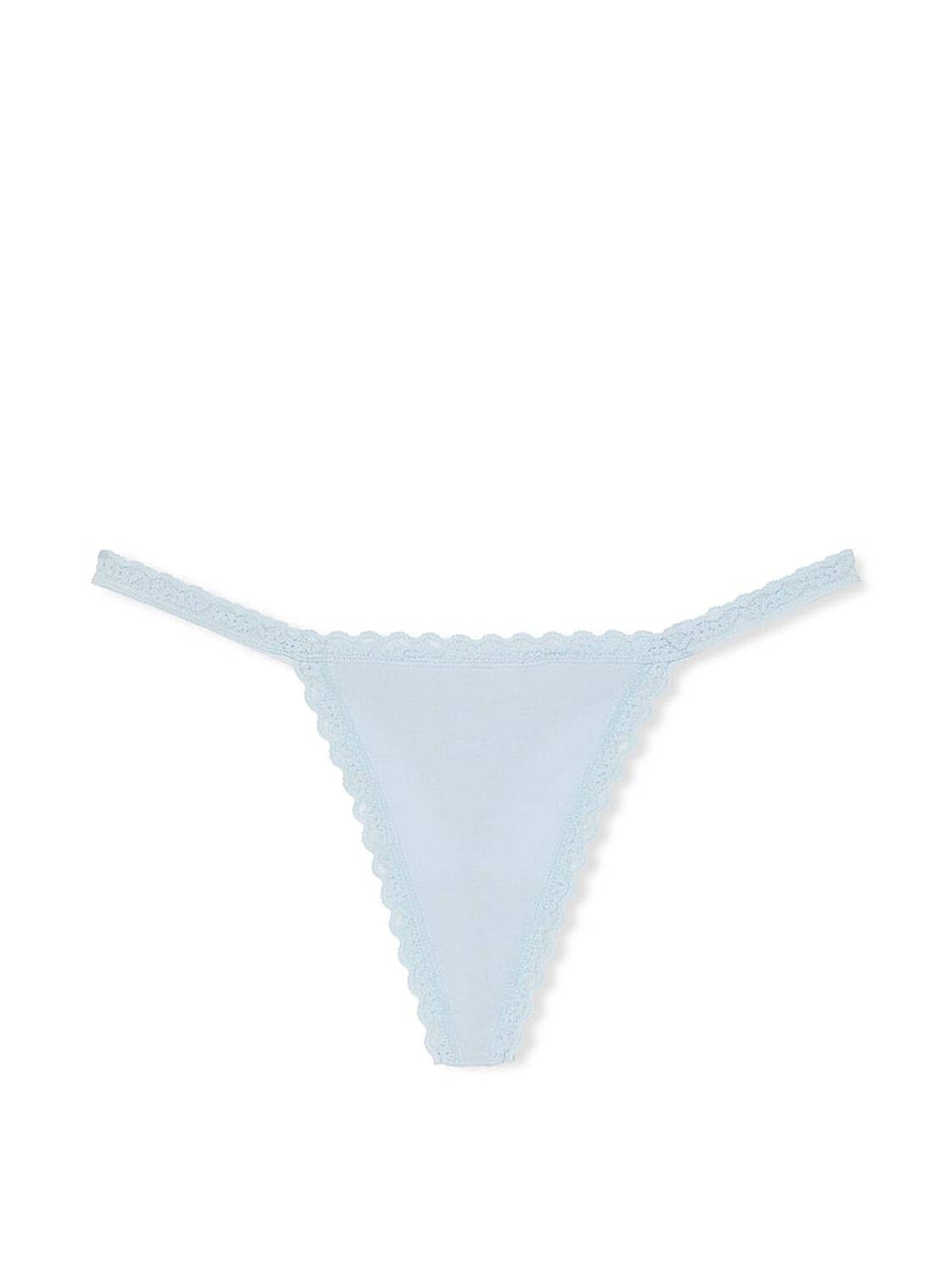 vs The Lacie Lace-Trim Cotton V-String Panty 3 of 3 