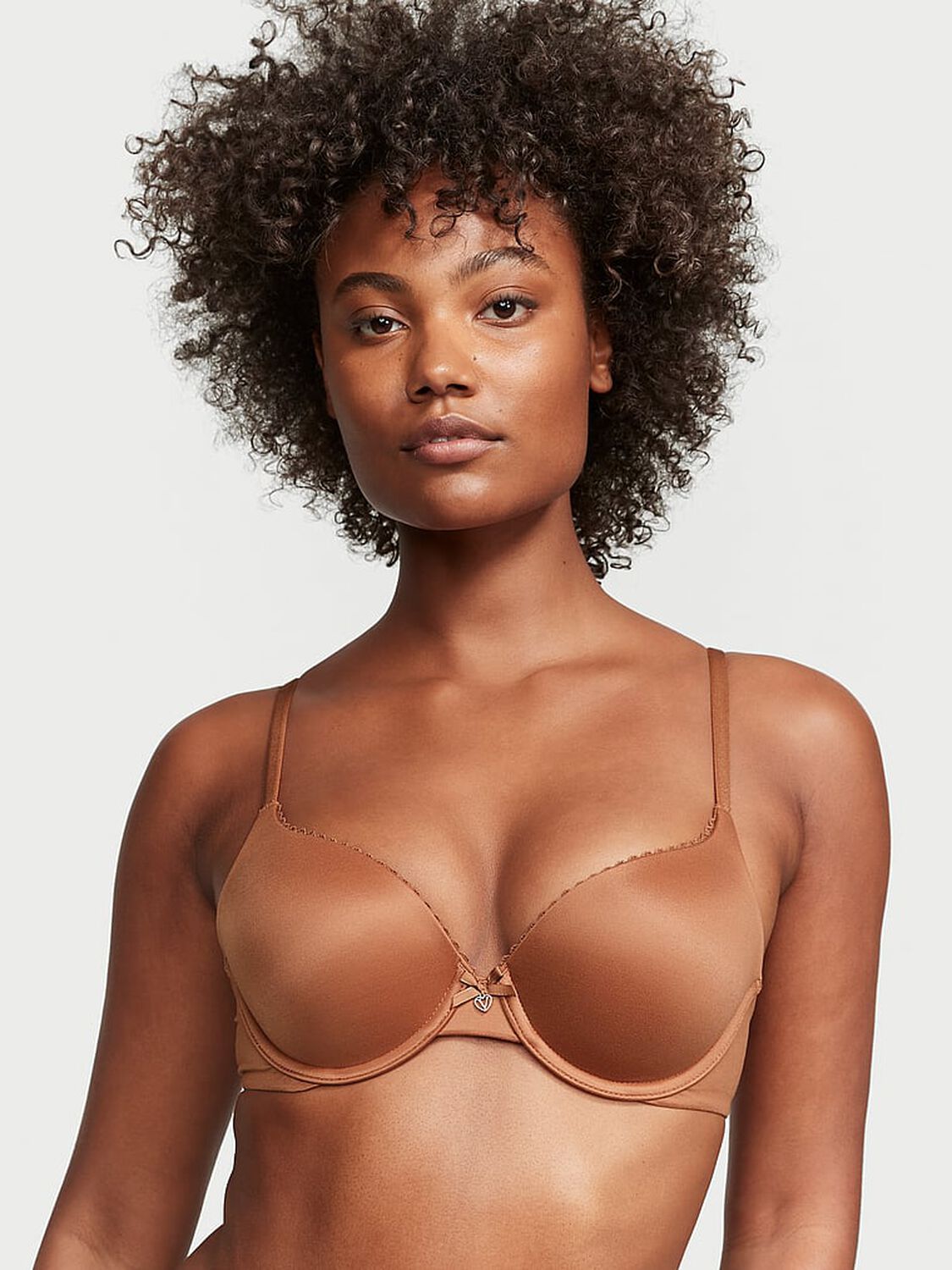 vs Body By Victoria Perfect Shape Push-Up Smooth Bra Caramel 1 of 3 