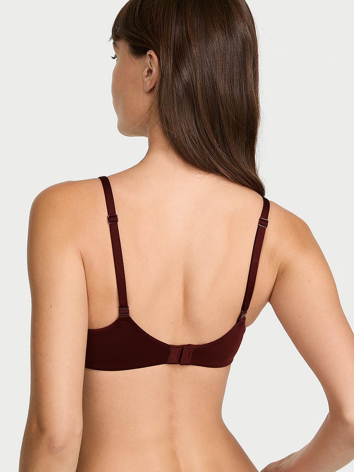 vs Body By Victoria Lightly Lined Smooth Demi Bra Cherrywood 2 of 3 