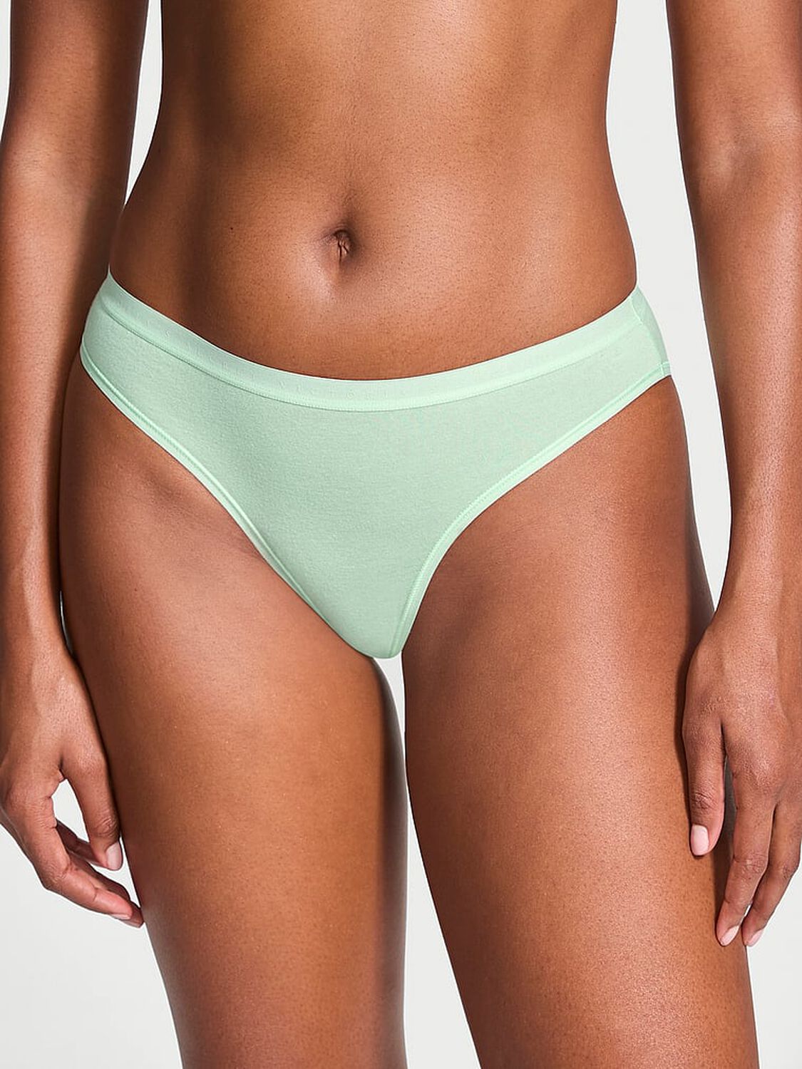 vs Victoria's Secret Stretch Cotton Bikini Panty Pretty Mint 1 of 3 