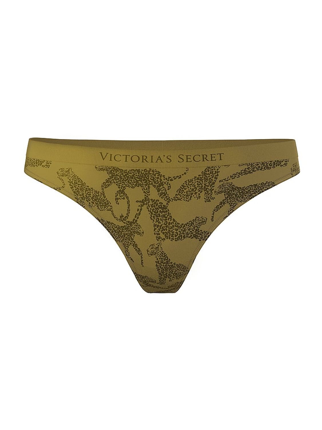 vs Seamless Seamless Thong Panty Green Chameleon Leopards 3 of 3 