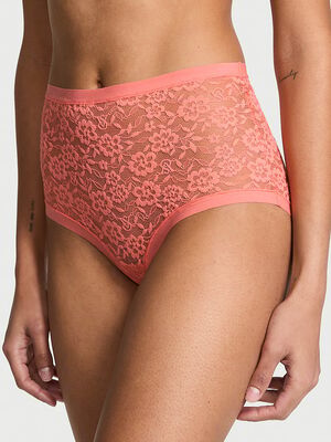 No-Show Lace High-Waist Brief Panty