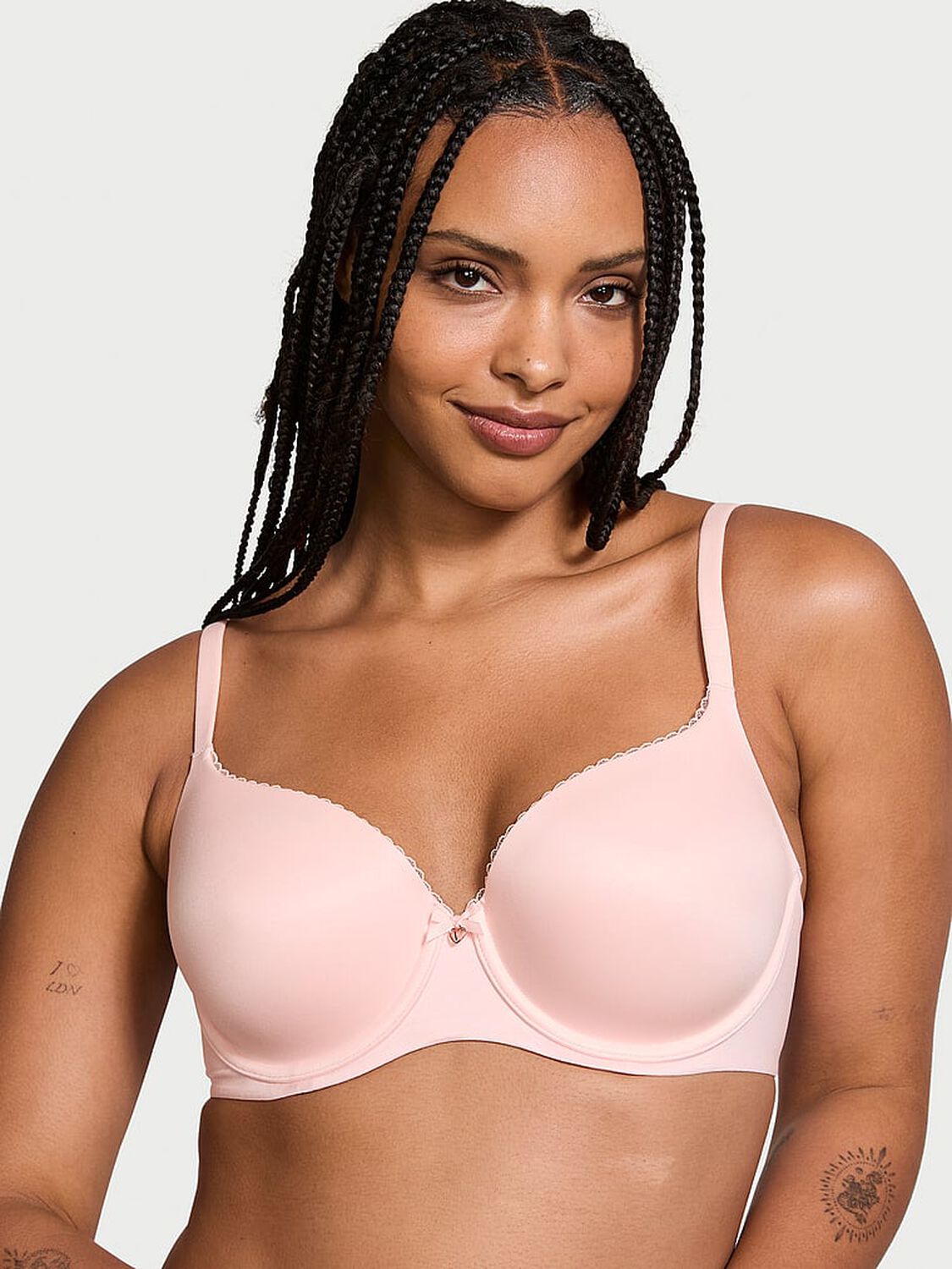 vs Body By Victoria Lightly Lined Smooth Demi Bra Purest Pink 1 of 3 