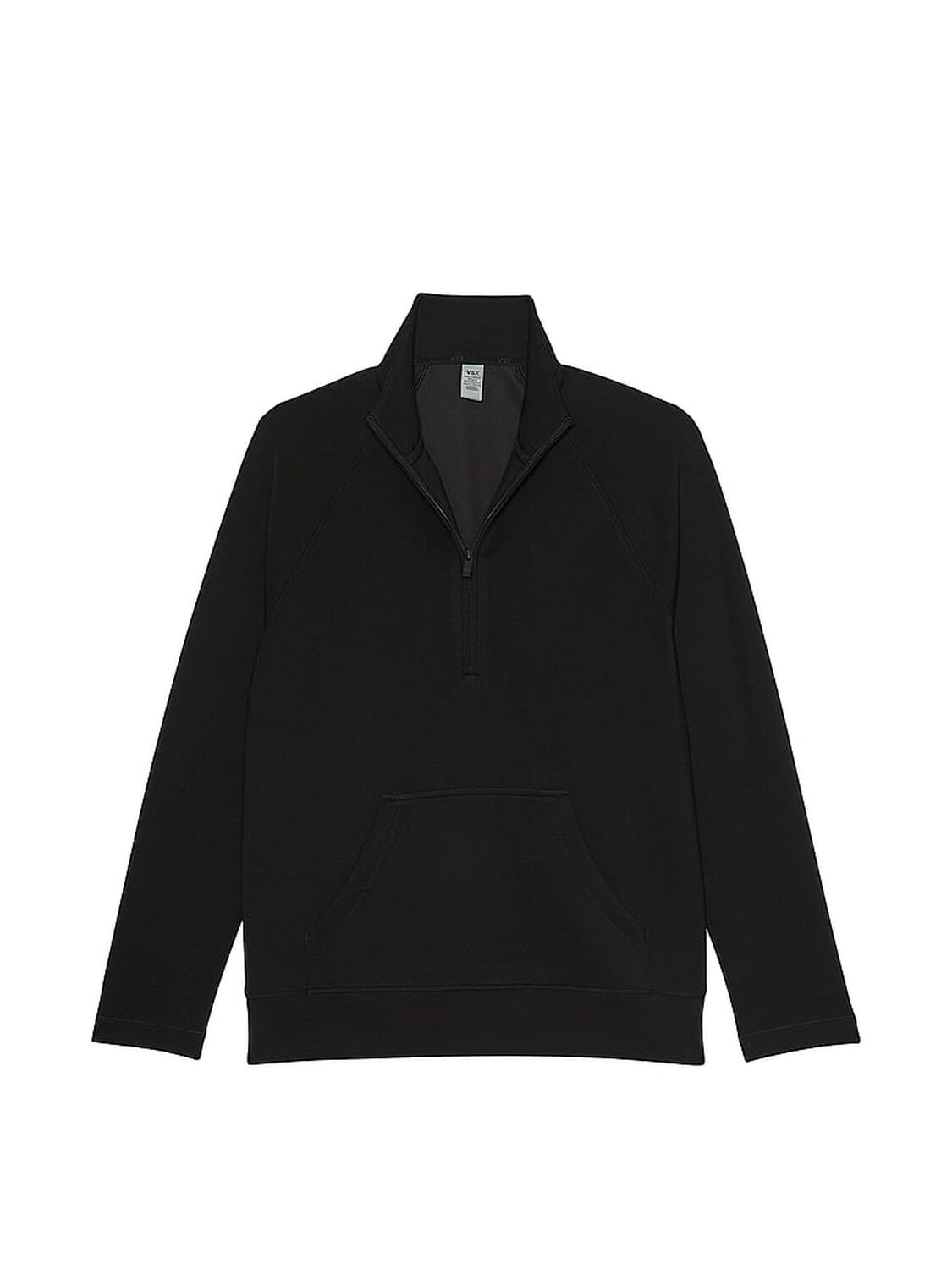 vs Vsx VSX Featherweight Knit Half-Zip Long-Sleeve Top Pure Black 3 of 3 