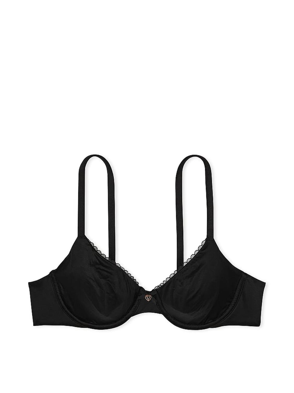 vs Body By Victoria Invisible Lift Unlined Smooth Demi Bra Black 3 of 4 