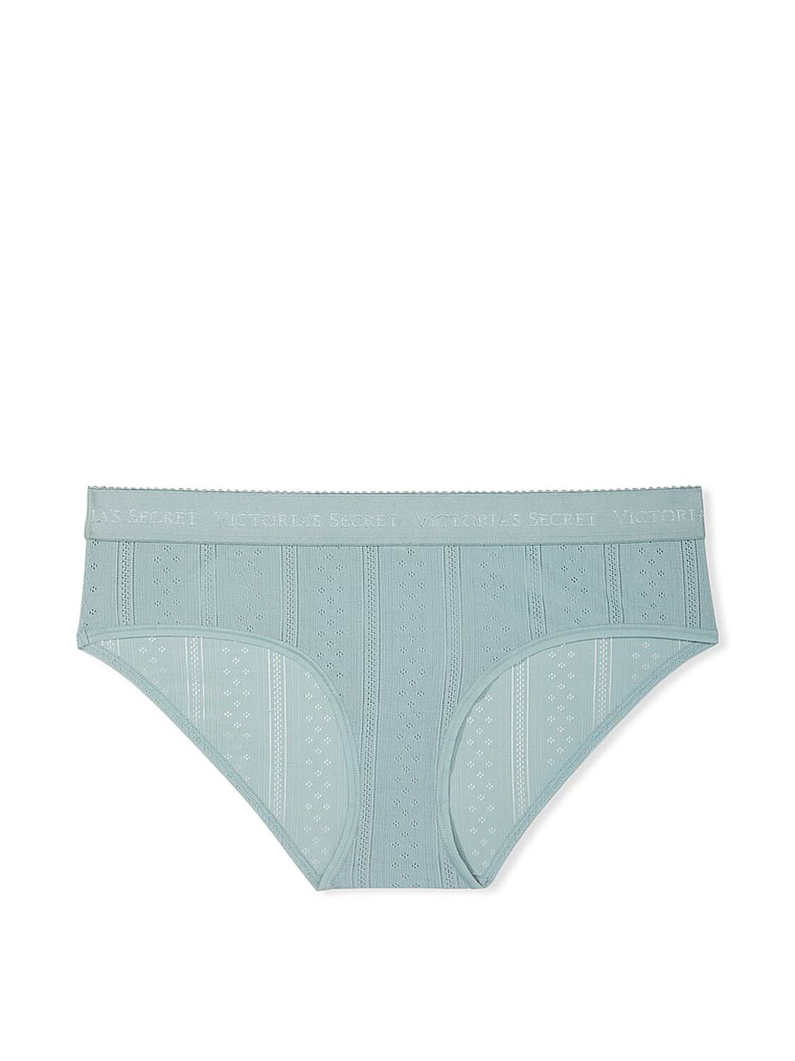vs Cotton Logo Waist Pointelle Hiphugger Panty 3 of 3 