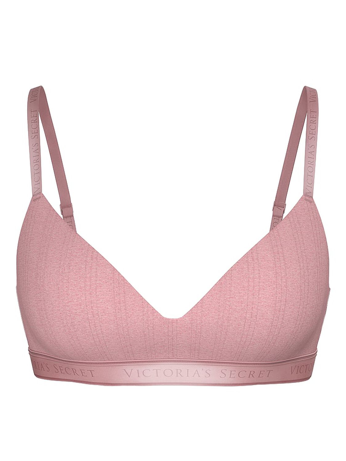 vs The T-Shirt Ultra-Fine Modal Lightly Lined Wireless Bra Heather Soft Berry 3 of 4 