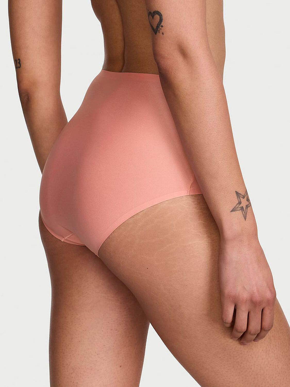 vs Body By Victoria Body by Victoria Flex Mid-Rise Modern Brief Panty Blush Pink 2 of 4 