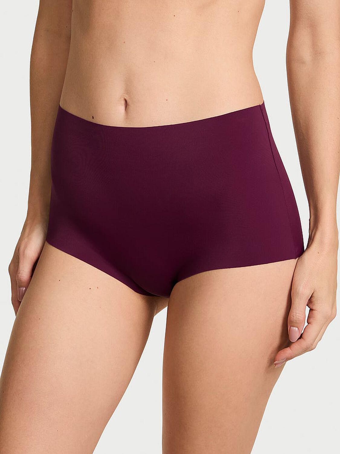 vs No-Show No-Show Strappy Modern Brief Panty Rich Maroon 1 of 3 
