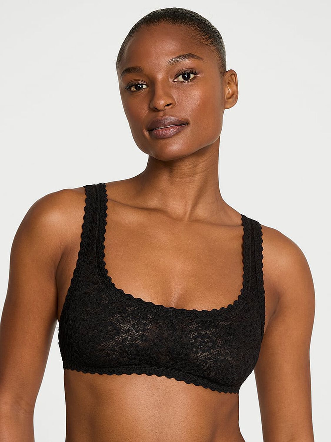 vs Victoria's Secret Sexy Tee Lacie Scoop Bralette Jet Black 1 of 4 
